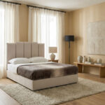 Curvy Riston Upholstered Twin Bed - 120x200 cm