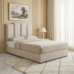 Curvy Riston Upholstered Queen Bed - 140x200 cm