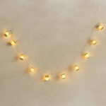 Elio 10 LED Warm White 2AA Drum String Light - 1.35 M
