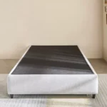 Ivory Upholstered Single Bed Base - 90x200 cm
