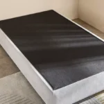 Ivory Upholstered Single Bed Base - 90x200 cm