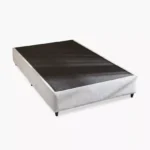 Ivory Upholstered Single Bed Base - 90x200 cm