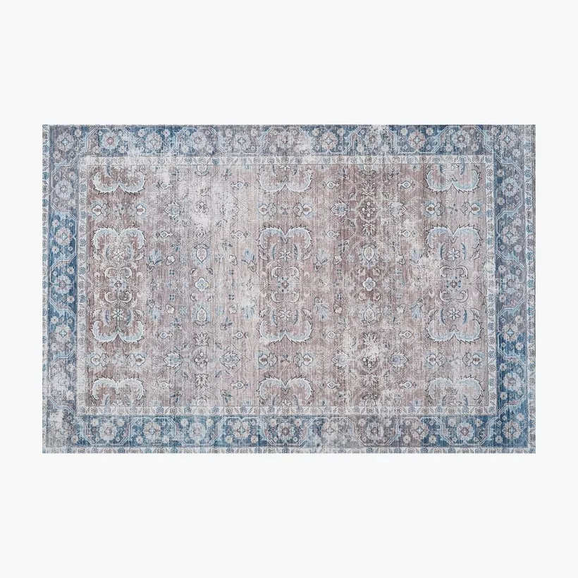Ontario Aida Stripes Printed Flannel Rug - 110x160 cm - Image 2