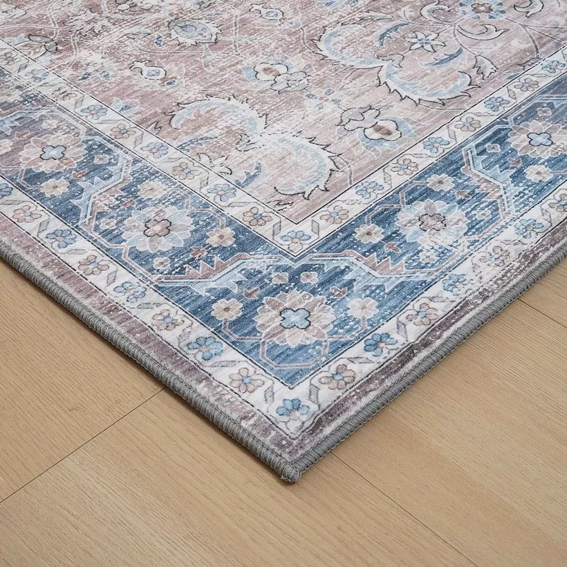 Ontario Aida Stripes Printed Flannel Rug - 110x160 cm - Image 3