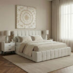 Island Stonia Upholstered King Bed - 180x200 cm