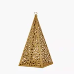Arabesque Zaynah Metal Cutwork Candleholder - 15x15x28 cm