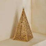Arabesque Zaynah Metal Cutwork Candleholder - 15x15x28 cm