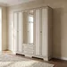 Glorenza 6-Door Wardrobe with 2 Drawers and Mirror