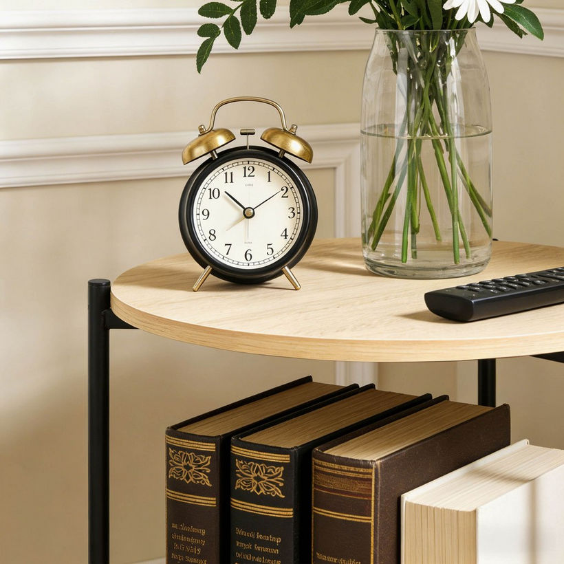 Movo Lola Round End Table with Shelf - Image 5