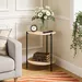 Movo Lola Round End Table with Shelf - Image 7