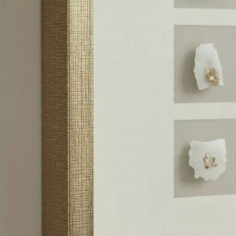 Umber Olivia Luxe Crystal Shadow Box with Frame - 50x50 cm - Image 3