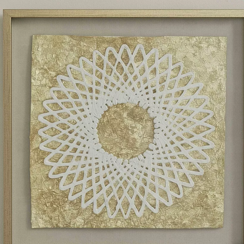 Aurum Olivia Luxe Paper Shadow Box with Frame - 60x60 cm - Image 3