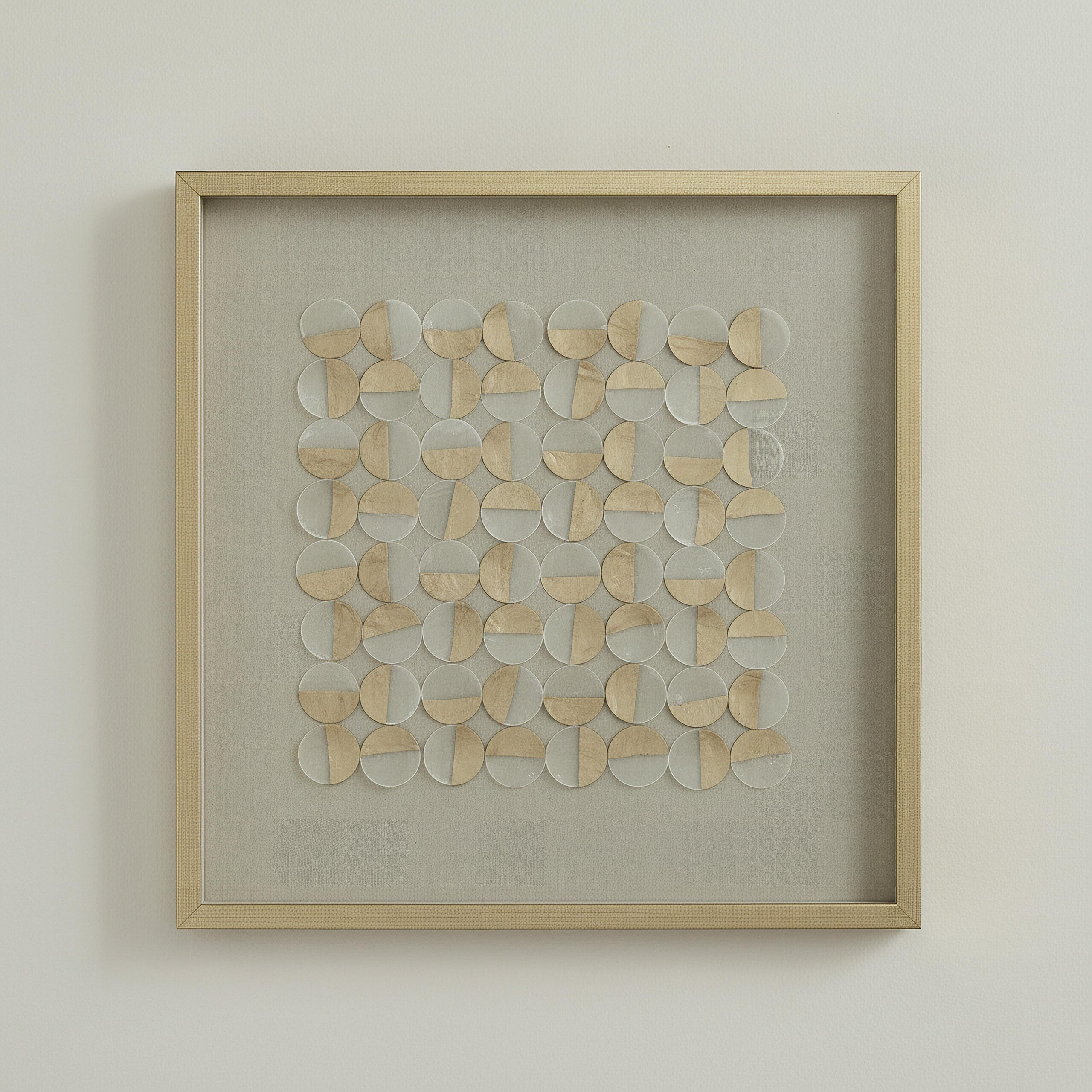 Olivia Luxe Shell Framed Shadow Box - 60x60 cm