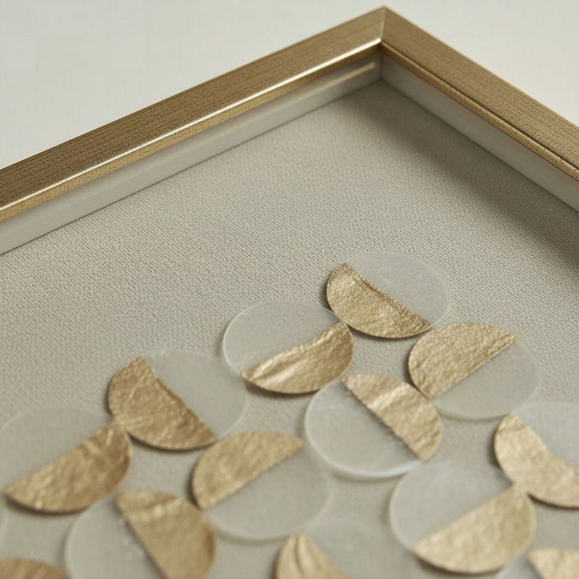 Olivia Luxe Shell Framed Shadow Box - 60x60 cm - Image 3