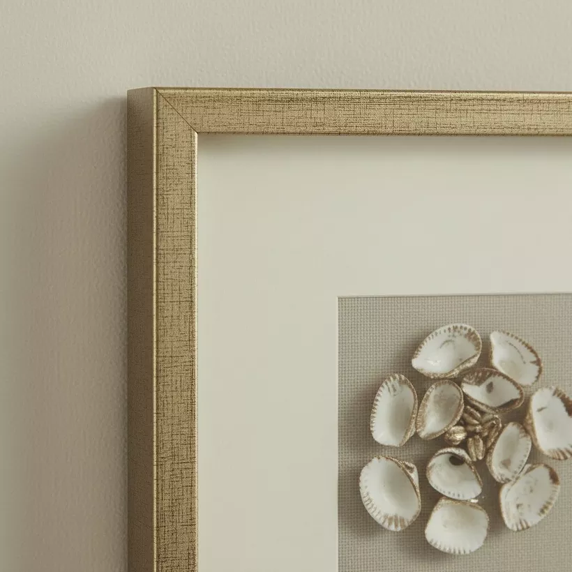 Aurum Olivia Luxe Shell Shadow Box with Frame - 60x60 cm - Image 3