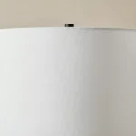 Pearson Ceramic Table Lamp with Linen Shade - 38x66.5 cm