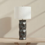 Pearson Ceramic Table Lamp with Linen Shade - 40x81.2 cm