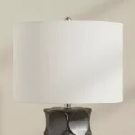 Pearson Ceramic Table Lamp with Linen Shade - 40x81.2 cm