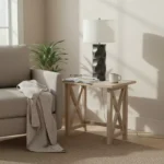 Pearson Ceramic Table Lamp with Linen Shade - 40x81.2 cm