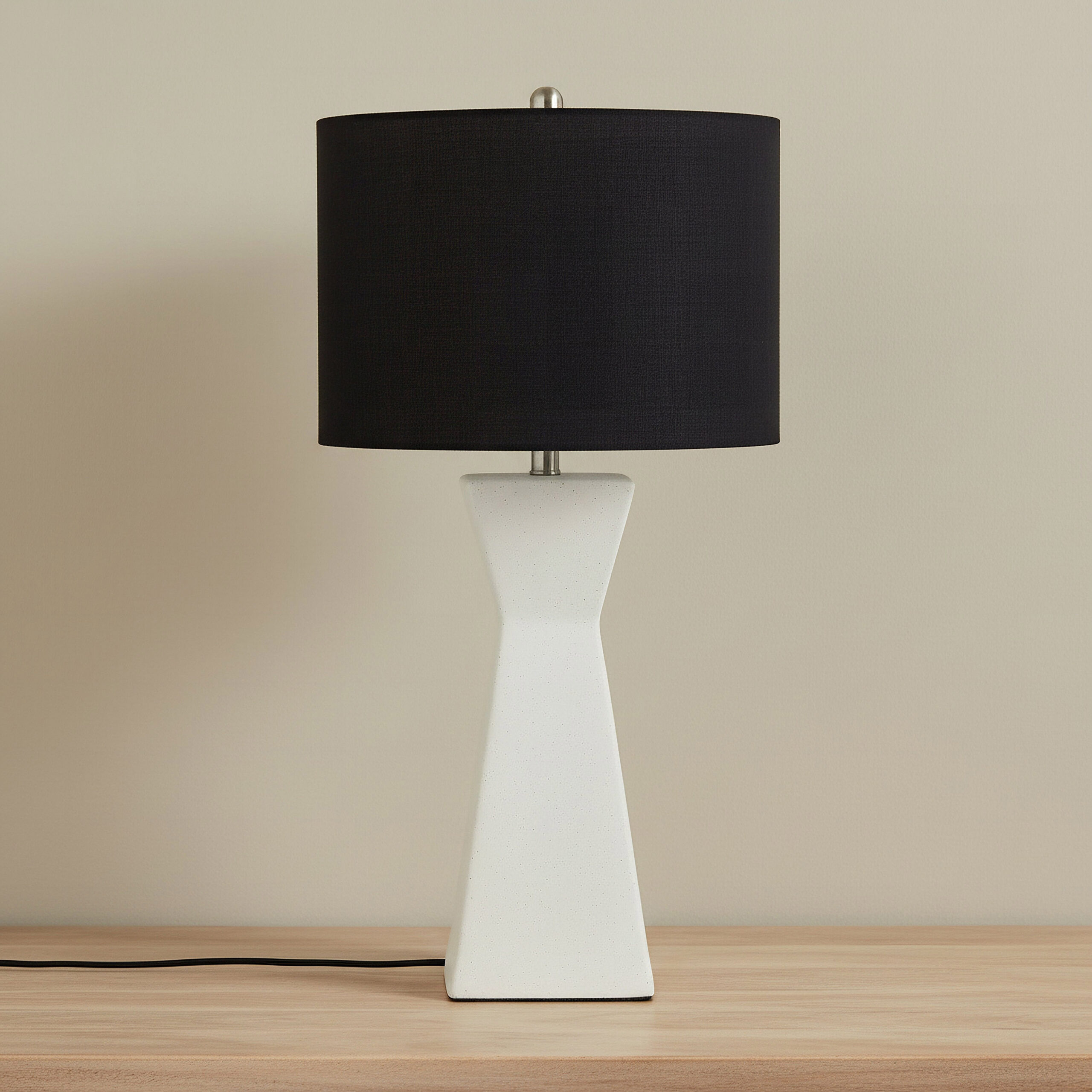 Pearson Ceramic Table Lamp with Linen Shade - 40x83.8 cm