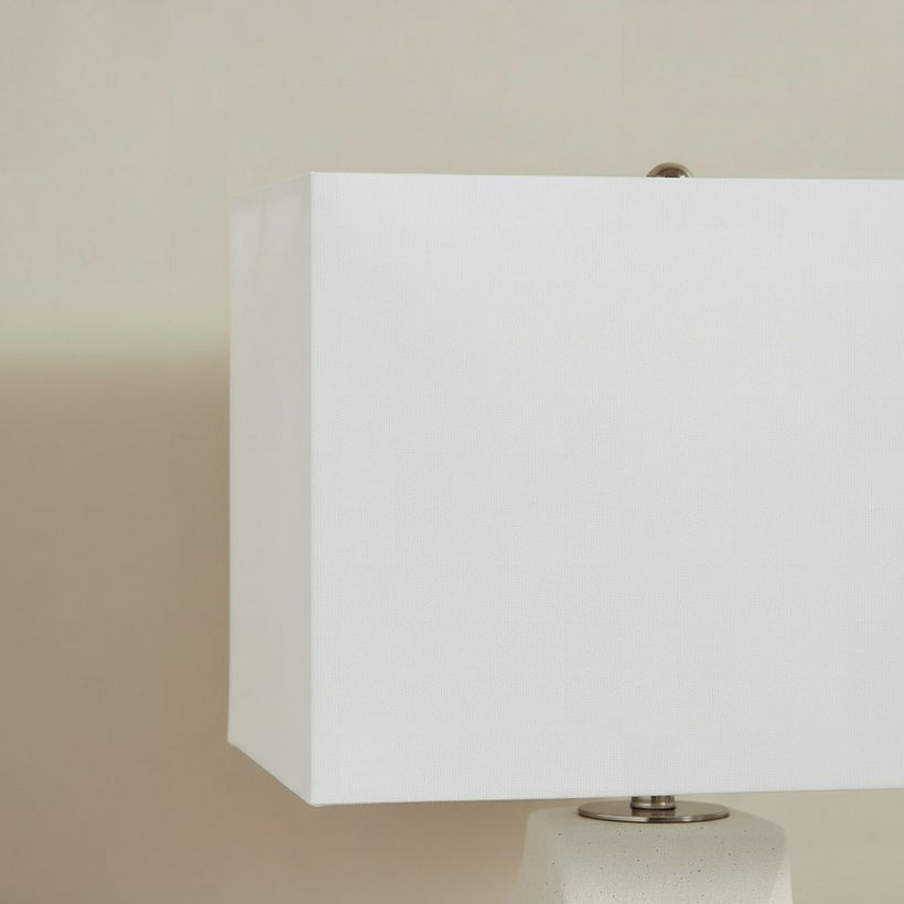 Pearson Ceramic Table Lamp with Linen Shade - 38x62 cm - Image 4