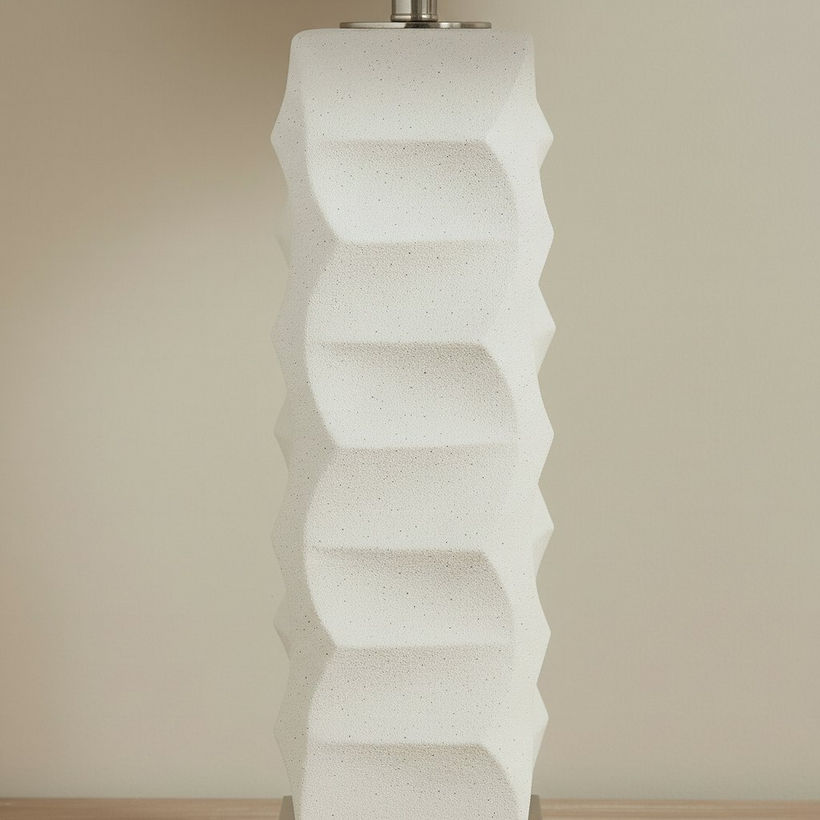 Pearson Ceramic Table Lamp with Linen Shade - 38x62 cm - Image 5