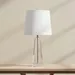 Pearson Crystal Table Lamp with Linen Shade - 25x63.5 cm - Image 6