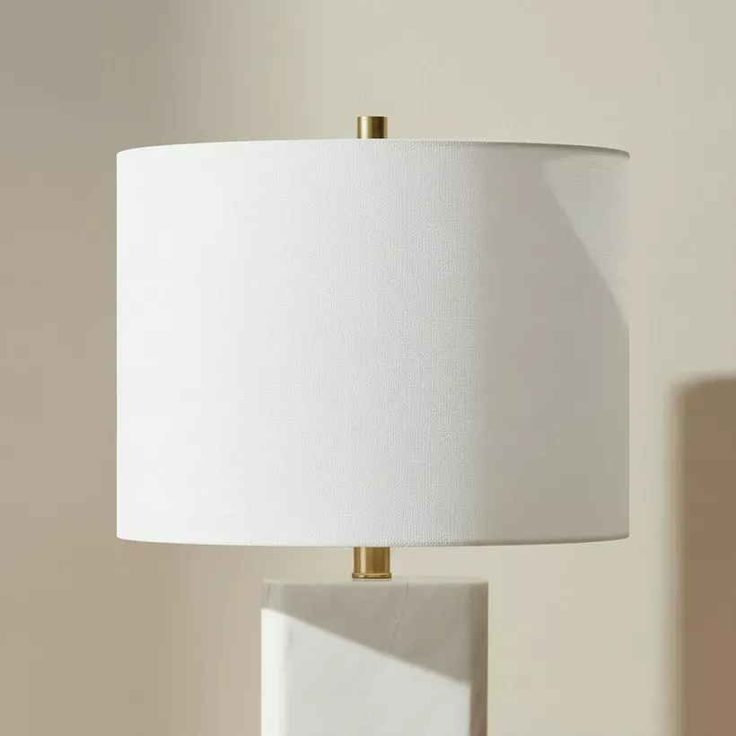 Pearson Marble and Metal Table Lamp - 33x60 cm - Image 4
