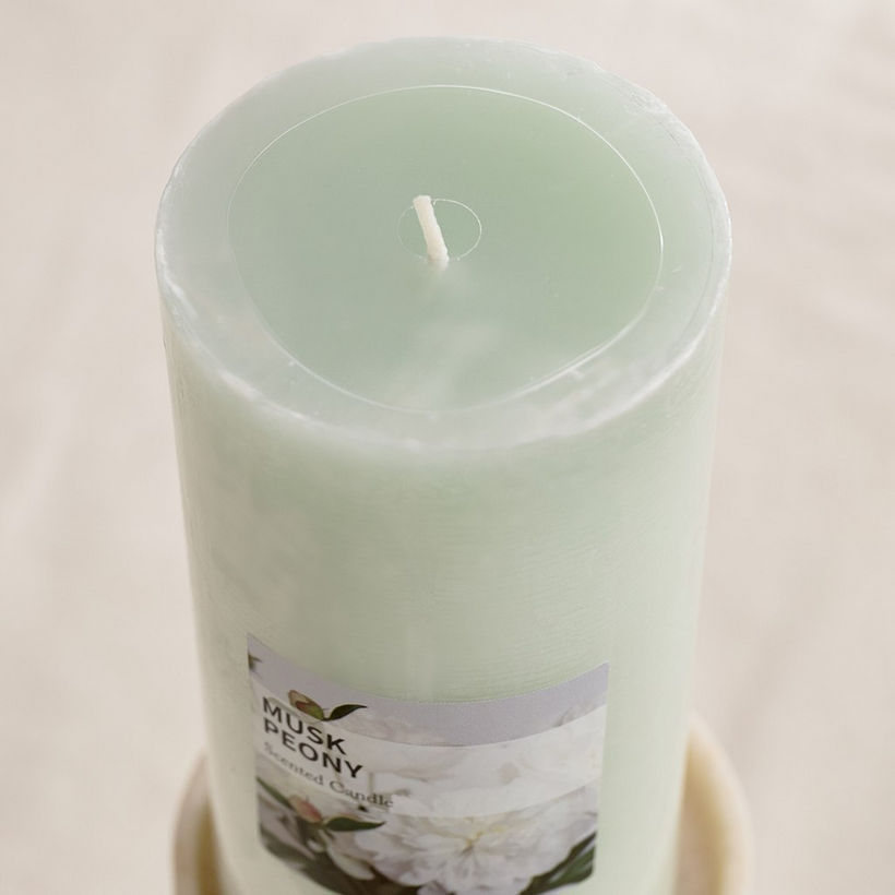 Qara Musk Peony Pillar Candle - 68x15 cm - Image 4