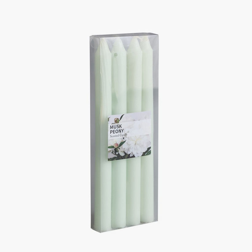 Qara Musk Peony Taper Candle - Set of 4 - Image 6