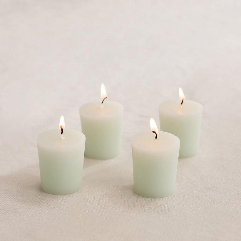 Qara Musk Peony Votive Candles - Set of 4 - Image 3