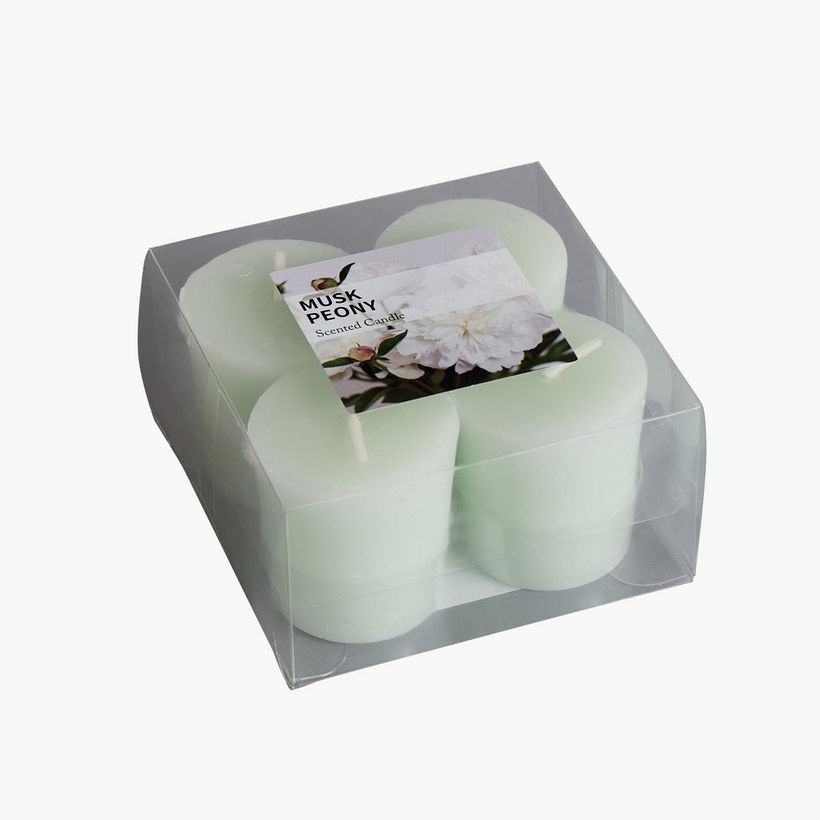 Qara Musk Peony Votive Candles - Set of 4 - Image 6