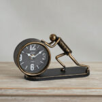 Maverick Human Push Vintage Table Clock - 23x7x12 cm