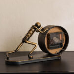 Maverick Human Push Vintage Table Clock - 23x7x12 cm