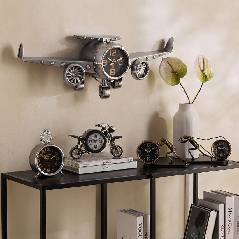 Maverick Vintage Round Table Clock - 13x6x19 cm - Image 10