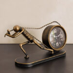Maverick Human Pull Vintage Table Clock - 24x7x12.5 cm