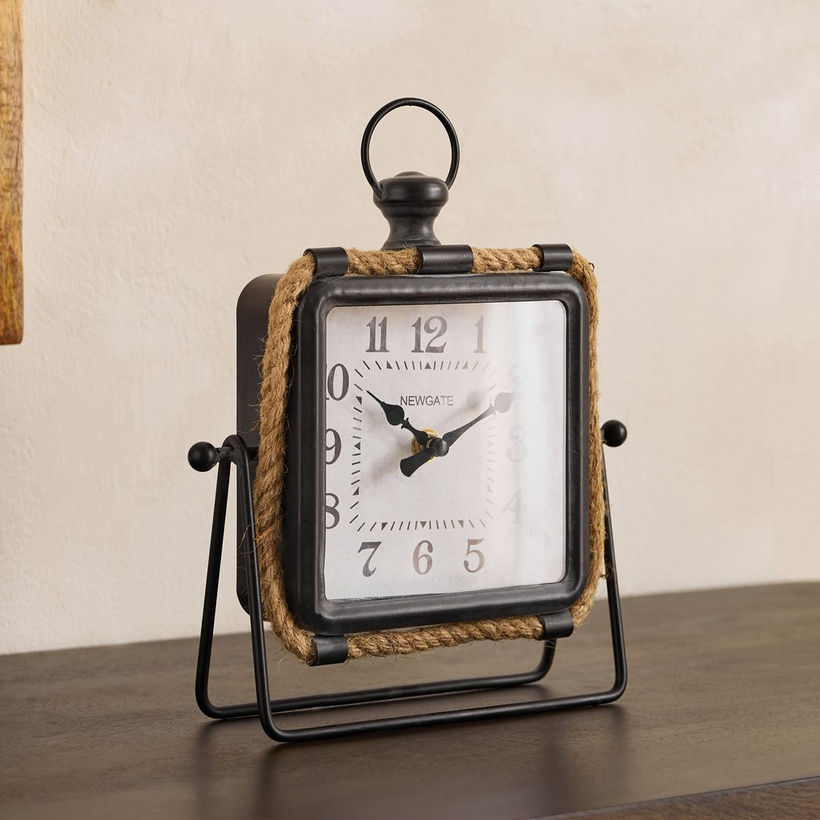 Maverick Vintage Table Clock with Rope - 20x6x24 cm - Image 6
