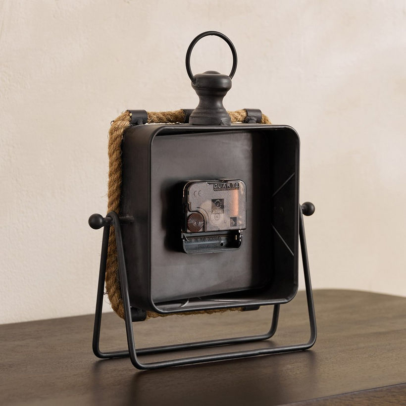 Maverick Vintage Table Clock with Rope - 20x6x24 cm - Image 8