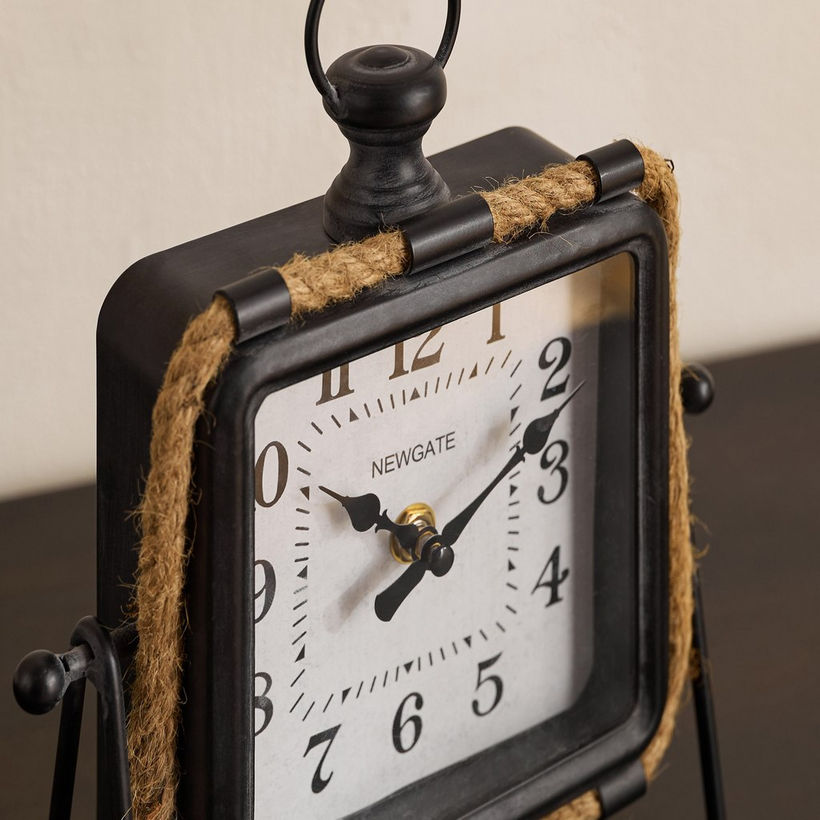 Maverick Vintage Table Clock with Rope - 20x6x24 cm - Image 9