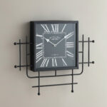Maverick Vintage Wall Clock with Abstract Lines - 53x5x45 cm