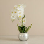 Areos Artificial Orchid Potted Plants in Ceramic Pot - 60 cm
