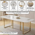 Pearl 8-Seater Sintered Stone Top Dining Table