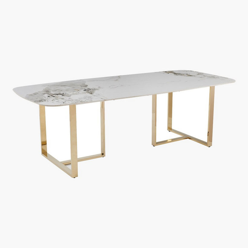Pearl 8-Seater Sintered Stone Top Dining Table - Image 4