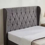 Curvy Chester Twin Upholstered Bed - 120x200 cm
