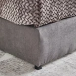 Curvy Chester Twin Upholstered Bed - 120x200 cm