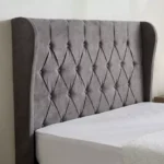 Curvy Chester Queen Upholstered Bed - 140x200 cm