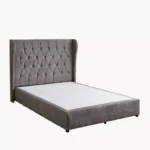 Curvy Chester Queen Upholstered Bed - 140x200 cm
