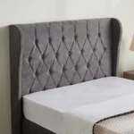 Curvy Chester Queen Upholstered Bed - 160x200 cm