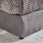 Curvy Chester Queen Upholstered Bed - 160x200 cm