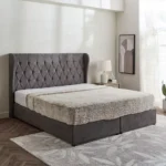 Curvy Chester King Upholstered Bed - 180x200 cm